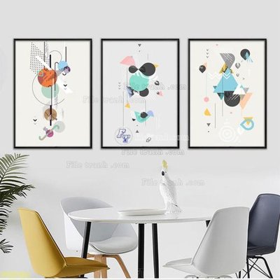 File tranh Tranh treo pha lê gương FT87434 (gốc) in film