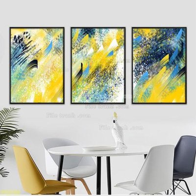 File gốc Tranh treo pha lê gương FT87451 (in lụa) họa tiết 3D