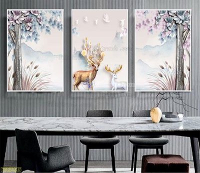 File gốc Tranh treo pha lê gương FT87485 (chuẩn CMYK) cho nhà in