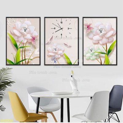 Download file gốc Tranh treo pha lê gương FT87505 (in mica) 3D