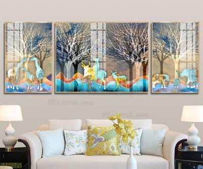 File gốc Tranh treo pha lê gương FT87526 (cho in 3D) độc đáo