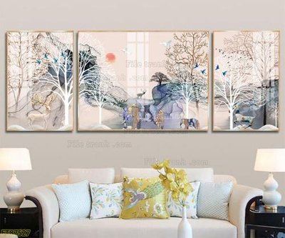 File in ấn chuyên nghiệp Tranh treo pha lê gương FT87527 (file gốc)