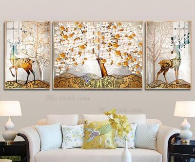 File ảnh gốc Tranh treo pha lê gương FT87530 không vỡ nét