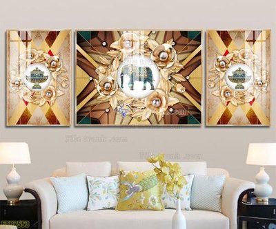 File in mica Tranh treo pha lê gương FT87553 (bản gốc) sắc sảo