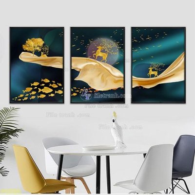 File gốc Tranh treo pha lê gương FT87652 (in lụa) cao cấp