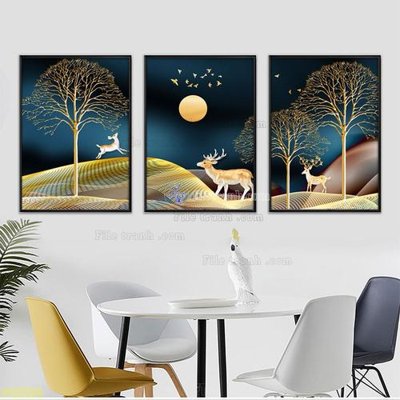 Cung cấp file tranh gốc Tranh treo pha lê gương FT87670 độc quyền