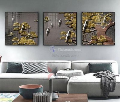 File tranh trang trí Tranh treo pha lê gương FT87712 (file gốc)