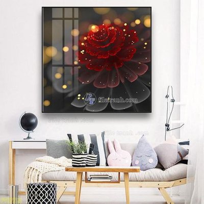 File tranh in trần Tranh treo pha lê gương FT87722 (ảnh gốc siêu nét)