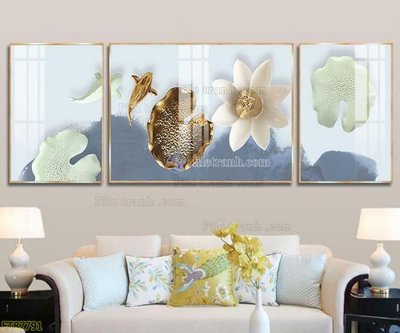 File tranh Tranh treo pha lê gương FT87791 (bản gốc) in lụa 5D