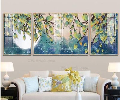 File tranh quảng cáo Tranh treo pha lê gương FT87806 (file gốc) chuyên nghiệp