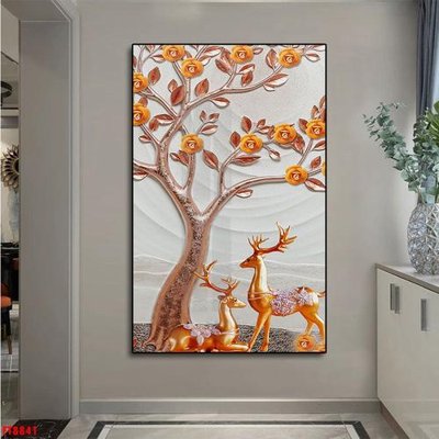 Download file Tranh trang trí lối vào 1 tấm FT8841 (gốc) in mica đèn LED