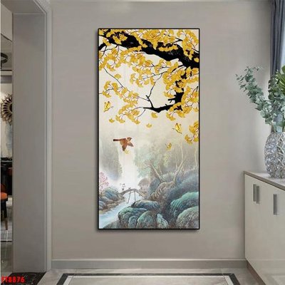 File gốc Tranh trang trí lối vào 1 tấm FT8876 (PNG) nền trong suốt