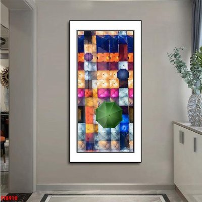 File tranh Tranh trang trí lối vào 1 tấm FT8910 (bản gốc) in lụa 5D