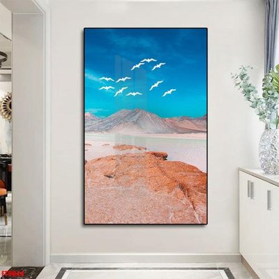 File gốc Tranh trang trí lối vào 1 tấm FT9044 (in tráng gương) hiện đại