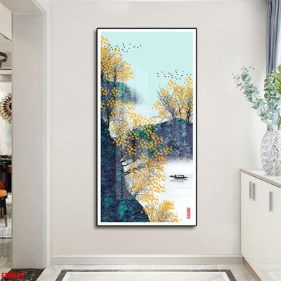 File gốc Tranh trang trí lối vào 1 tấm FT9049 (in ấn) màu sắc trung thực