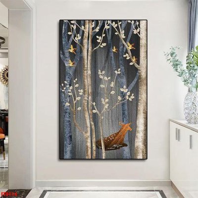 File in mica Tranh trang trí lối vào 1 tấm FT9114 (bản gốc) sắc sảo