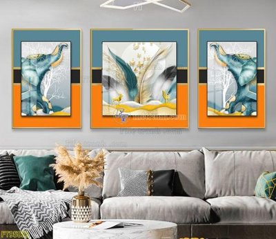 File tranh gốc in trần nhà File tranh hiện đại pha lê gương FT95031 3D