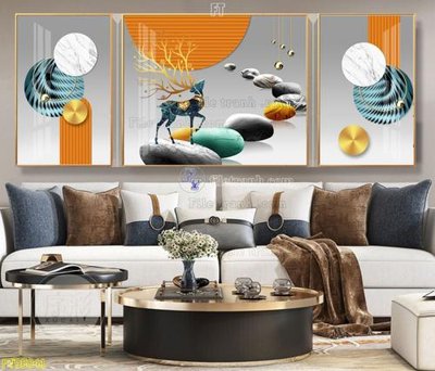 File tranh File tranh hiện đại pha lê gương FT95041 (ảnh gốc) in trần xuyên sáng