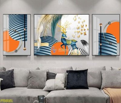 File PSD File tranh hiện đại pha lê gương FT95051 (gốc) cho in quảng cáo