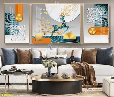 File gốc File tranh hiện đại pha lê gương FT95054 (dành cho trang trí nội thất)