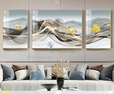 File tranh File tranh hiện đại pha lê gương FT95073 (gốc) in backlit film