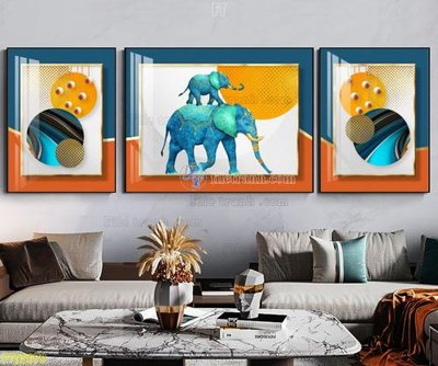 File in trần File tranh hiện đại pha lê gương FT95079 (bản gốc) 5D