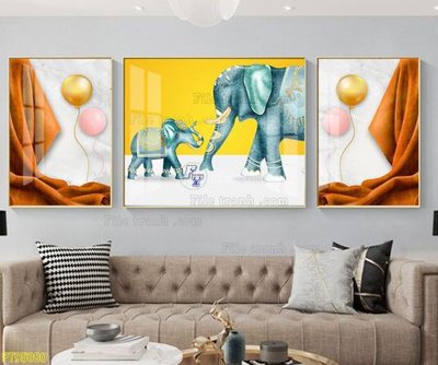 File ảnh File tranh hiện đại pha lê gương FT95080 (gốc) in biển hiệu