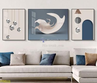 File gốc File tranh hiện đại pha lê gương FT95112 (in tráng gương) nghệ thuật