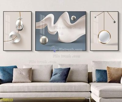 File tranh File tranh hiện đại pha lê gương FT95113 (gốc) chủ đề trừu tượng