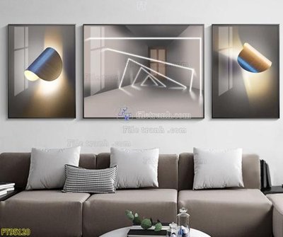 File gốc File tranh hiện đại pha lê gương FT95120 (ảnh rõ nét) để in