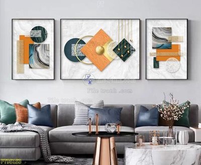 File in mica File tranh hiện đại pha lê gương FT95153 (bản gốc) siêu trong