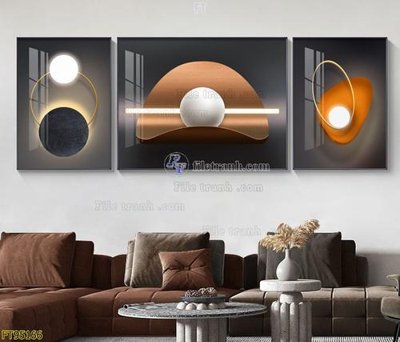 File gốc File tranh hiện đại pha lê gương FT95166 (in mica) làm bảng hiệu