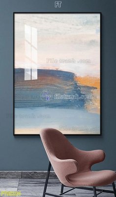 File gốc File tranh hiện đại pha lê gương FT95184 (in lụa) tranh phong thủy