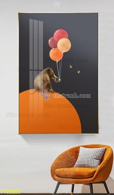 File gốc File tranh hiện đại pha lê gương FT95206 (in mica) cắt laser