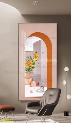 File gốc File tranh hiện đại pha lê gương FT95222 (in tráng gương) nghệ thuật