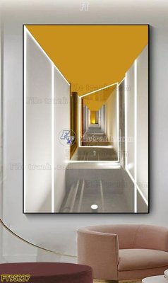 File gốc File tranh hiện đại pha lê gương FT95237 (in tráng gương) sang trọng