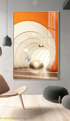 File tranh PSD File tranh hiện đại pha lê gương FT95245 chất lượng cao