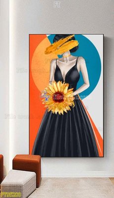 File PSD File tranh hiện đại pha lê gương FT95280 (bản gốc) dễ dàng edit