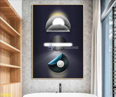 File in mica File tranh hiện đại pha lê gương FT95323 (bản gốc) sắc sảo