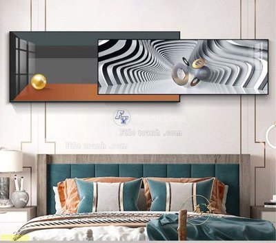 Ảnh mô tả file gốc in mica File tranh hiện đại pha lê gương FT95389