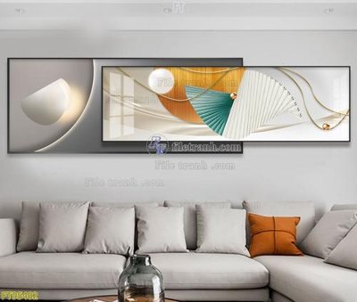 File tranh in trần 3D File tranh hiện đại pha lê gương FT95402 (ảnh gốc)