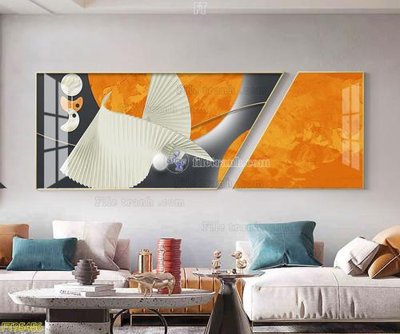 File gốc File tranh hiện đại pha lê gương FT95456 (PNG) không nền chất lượng