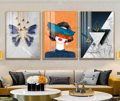 File tranh File tranh hiện đại pha lê gương FT95465 (bản gốc) trang trí văn phòng