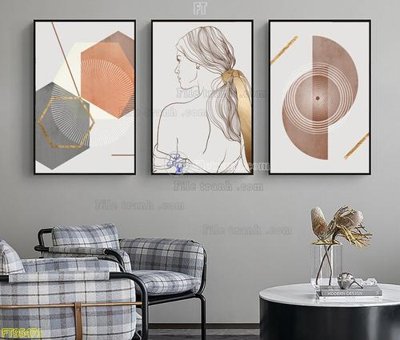 File tranh File tranh hiện đại pha lê gương FT95471 (bản gốc) trang trí văn phòng