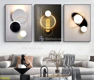 File in ấn chuyên nghiệp File tranh hiện đại pha lê gương FT95481 (file gốc)