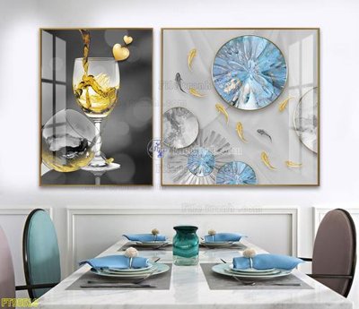 Download file gốc File tranh hiện đại pha lê gương FT95510 (in lụa) tranh 3D