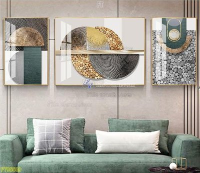 File tranh File tranh hiện đại pha lê gương FT95609 (bản gốc) in canvas