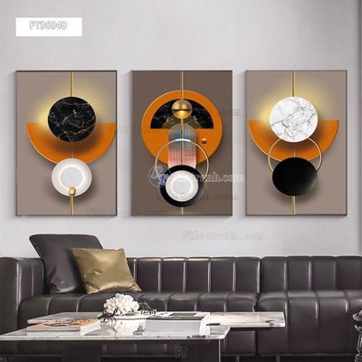 File gốc Tranh treo pha lê gương FT96048 (in lụa) tranh mã đáo