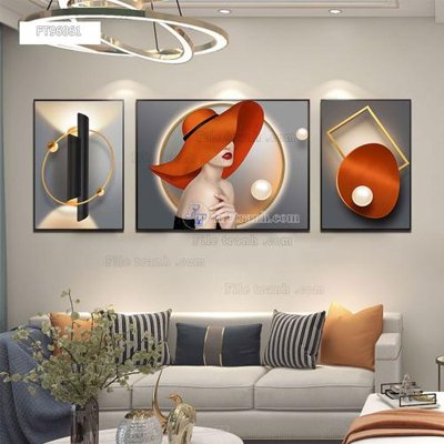 File in trần Tranh treo pha lê gương FT96061 (file gốc) hoa văn 3D