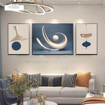 File ảnh Tranh treo pha lê gương FT96089 (gốc) in decal dán tường